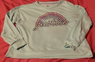 Top polar Justice arco iris manga larga verde menta con arco iris para niñas Foto 1 de 2