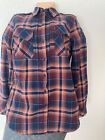 511 Tatical Regular Size Small Ladies Button Up Long Sleeve Plaid Flannel Shirt