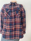 511 Tatical Regular size small ladies button up long sleeve plaid flannel shirt