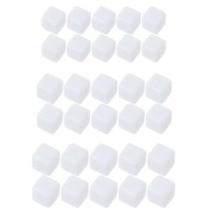 10PCS Painting Blank Acrylic Dice Write Counting Dices Six Sided Dice Toys  DIY
