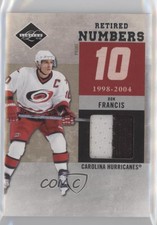 2011-12 Limited Retired Numbers Materials Prime /25 Ron Francis #9 HOF