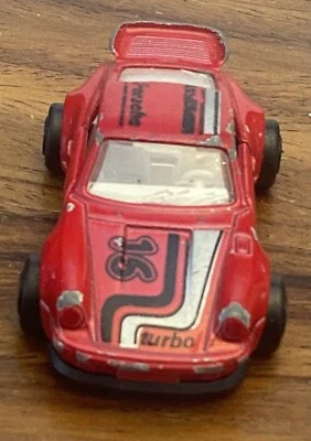 Majorette Porsche Turbo 1/57 Scale Red Car Made In France Working Doors No. 209 - Image 1 of 4