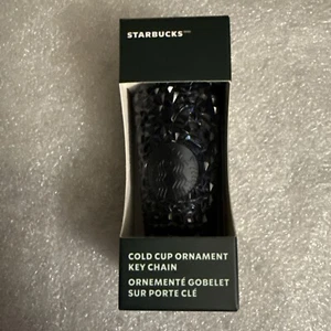 🌟Nuovo Starbucks 2024🎄Natale🎄Ornamento Portachiavi Tazza Fredda💠Blu Scuro💠Gemma - Foto 1 di 3