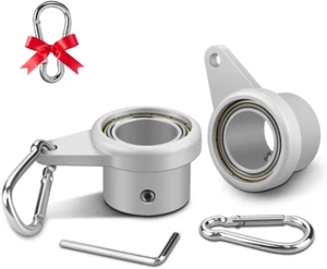 Flagpole Ring Set with Bearings, Aluminum Alloy Flag Pole Rings, 360°Rotating Fl - Picture 1 of 11