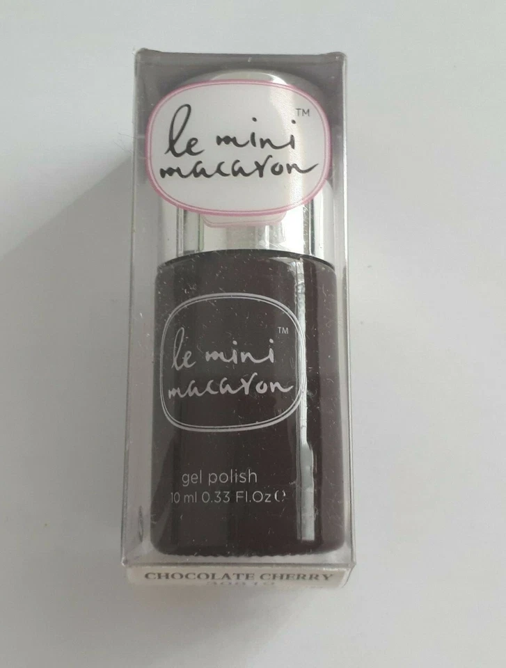 Le Mini Macaron Vernis à Ongles Gel Semi-Permanent Couleur Chocolat Cherry /EBLT - Photo 1/1