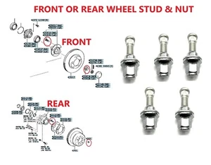 For TOYOTA LAND CRUISER VDJ200 4.5TD V8 (2007+) FRONT OR REAR WHEEL STUD NUT SET - Picture 1 of 1