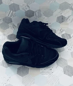 Nike Air Max Command Black Leather Trainers - UK Size 8 - 749760-003 - Picture 1 of 15