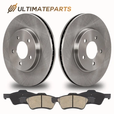 Front Disc Rotors & Brake Pads For 2005-10 Ford Escape Mazda Tribute Mariner - Image 1 of 4