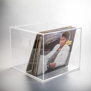 Vinilio 33 giri contenitore porta vinili in plexiglass trasparente - Foto 1 di 5
