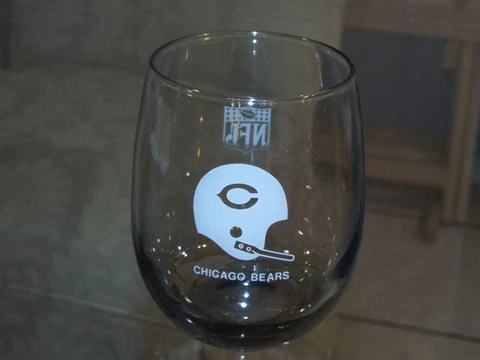1 Chicago Bears Football NFL Helmet Logo Smoked Glasses Tall Rocks Cover