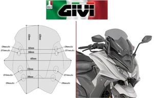 CUPOLINO fumé KYMCO AK 550 ETS 2017 2018 2019 2020 2021 2022 2023 2024 D6110S - Picture 1 of 6