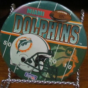 Vintage Team NFL Button Miami Dolphins pin pinback 2010 - Picture 1 of 3