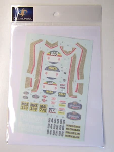Hoja de calcomanías Decalpool 1/12 Honda NXR750 Paris-Dakar Rally 1986 DP302 para Tamiya - Imagen 1 de 3