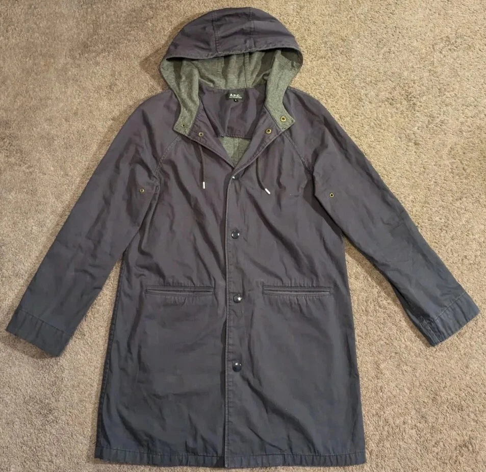 Women's A.P.C. Rue Madame Paris Anorak Lightweight Parka Jacket Blue Small - Image 1 of 4