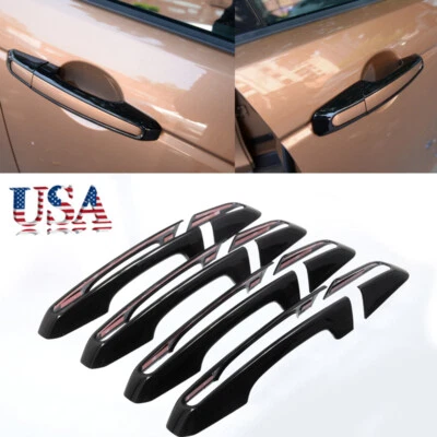 Cubierta de manija de puerta negra para Land Range Rover Sport Discovery Jaguar XE XF Foto 1 de 4