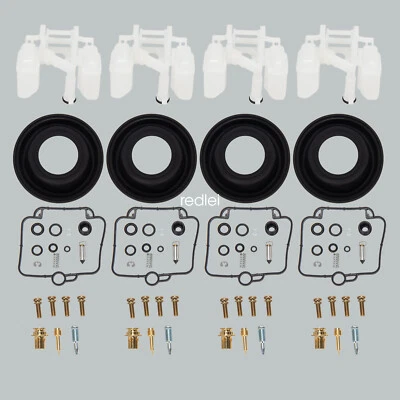 For 1989-1997 SUZUKI Katana 750 GSX750F Carburetor Repair Kit Diaphragm Float 4x - Image 1 of 4