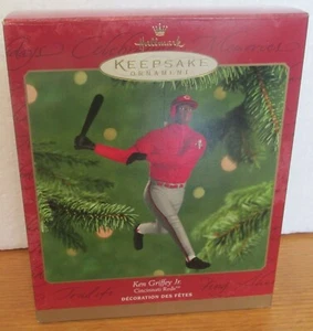 KEN GRIFFEY JR CINCINNATI REDS Hallmark Handcrafted Action Figure Ornament - Picture 1 of 1