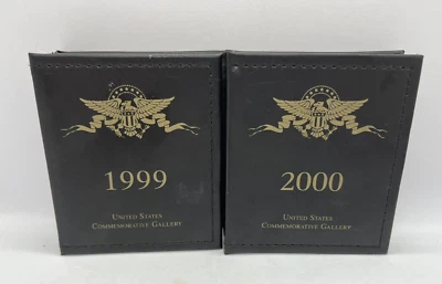 1999 & 2000 United States Commemorative Gallery Quarters Mini Album 20 Quarters - Image 1 of 4