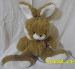 AJENA VINTAGE GRAND LAPIN LIEVRE  BLANC MARRON 60CM QUASI NEUF - Imagen 1 de 4