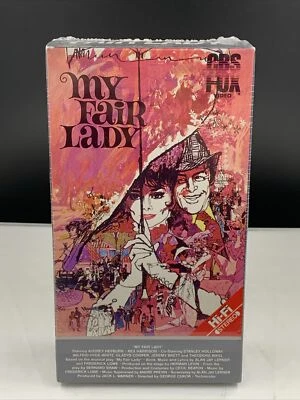 My Fair Lady VHS New Sealed 2 Tapes Audrey Hepburn Rex Harrison Musical 1986 - Image 1 of 4