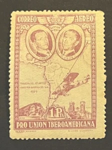 Travelstamps: 1930 Spain Air Mail Stamps Scott # C55a Jimenez & Iglesias MNH OG - Picture 1 of 5