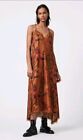 AllSaints Seinie Nolina Silk Blend Dress - Size 8 - RRP £245