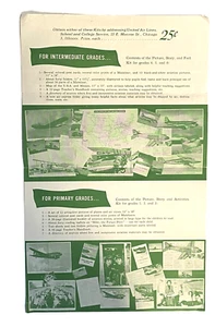 Flyer publicitario de United Airlines de la década de 1940 para kits de aviación - SOLO VOLADOR - sin kits - Imagen 1 de 6