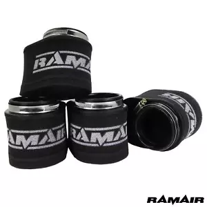 Ramair Performance Foam Motorbike 4 x 55mm ID Universal Oval Pod Air Filter Kit - Picture 1 of 9