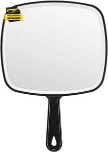Extra Large Handheld Mirror,Hand Salon Mirror with Handle for Barbers, Hairdress - Picture 1 of 7