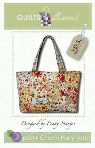 CHARM PARTY TOTE PATTERN~Trapunte illustrate ps016~Tasche dentro e fuori - Foto 1 di 4