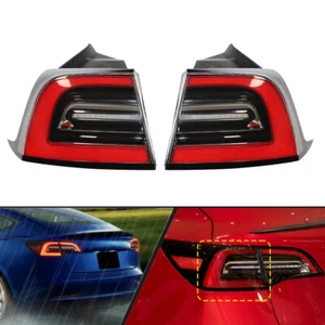 3 Tail Light Pair Set Left Right (4-Pin) For 2020-2023 Tesla Model Y Model Amber - Picture 1 of 18