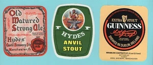 Beer Labels UK - Hydes - Manchester - 3 different #800 - Picture 1 of 1