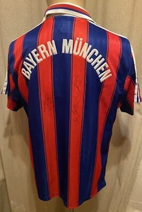 FC Bayern München Original Adidas Trikot 1995-1997 "OPEL" + Handsigniert Gr.S- M - Bild 1 von 15