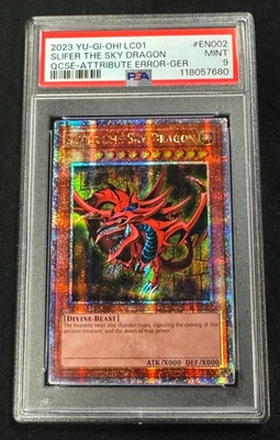 Yugioh Slifer the Sky Dragon PSA 9 QCSE-Attribute Error - Image 1 of 2