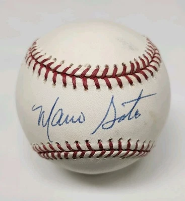 Mario Soto Signed Auto Rawlings Official Major League Baseball REDS B1 - Image 1 of 3