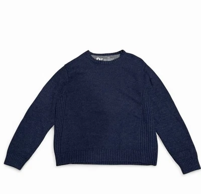 GAP Sweater Mens XXL Navy Blue Knit Crewneck Vintage Hong Kong - Image 1 of 4