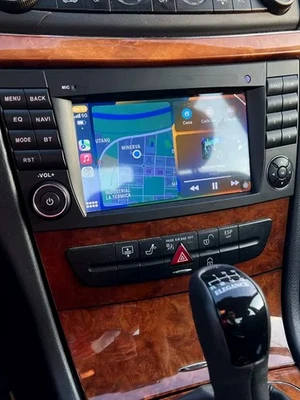 Android 14 Carplay Autoradio Für Mercedes Benz CLS E-Class W211 W219 GPS Navi FM - Bild 1 von 4