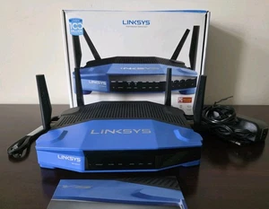 Linksys WRT1900AC 1300 Mbps 4 Port Dual-Band Wi-Fi Router, 2.5 + 5 GHz, USB - Picture 1 of 19