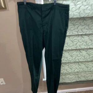 Older Style Boy Scouts Green Venturing Pants 4 Pocket Waist 36 Inseam 30 Hem 1” - Picture 1 of 7
