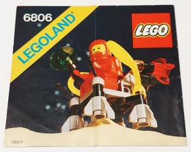Lego Classic Space - Surface Hopper 6806 Instruction Vintage 1985 Booklet Only A