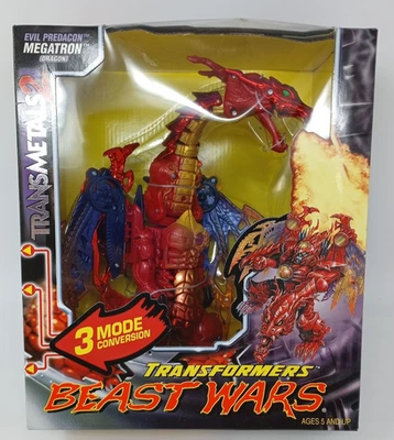 Transformers Beast Wars Transmetals 2 Megatron SEALED Predacon Hasbro Red Dragon - Image 1 of 4