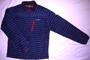 Mens EUC Blue EDDIE BAUER First Ascent EB800 Down Puffer Lightweight Jacket sz M - Picture 1 of 7