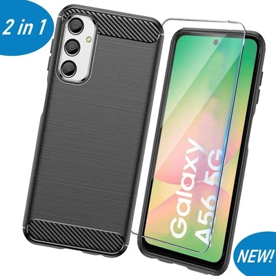 ZUB-O Schutz Hülle für Samsung A16 A26 A36 A56 5G + SCHUTZGLAS Handy Case Cover Bumper