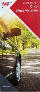 New AAA OHIO - WEST VIRGINIA STATE ROAD MAP  LATEST - Picture 1 of 1