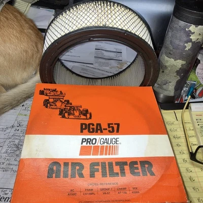 NOS. Ford Mercury. Bronco. Ranchero. FILTRO DE AR. Pro/gauge PGA-57. Wix 42055. - Imagem 1 de 4