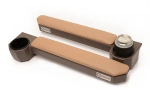 One Stone Tan armrests & cup holder for Toyota Landcruiser VDJ79 Full width (2x - Picture 1 of 1