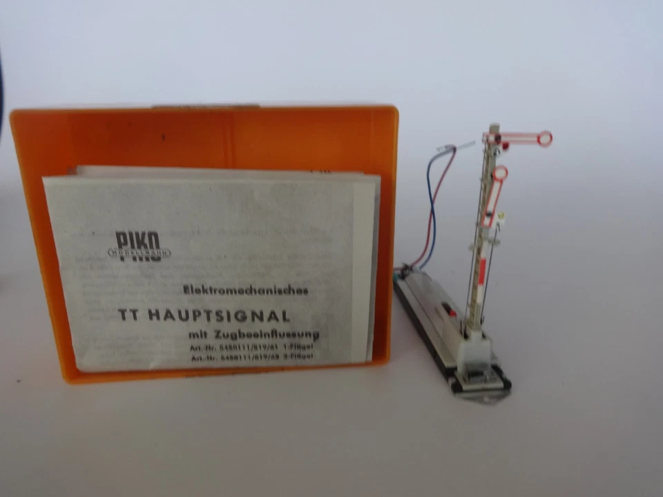 Siba/Piko 2 flügliches Signal TT neuwertig mit Anleitung - Bild 1 von 4