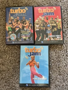 Turbo Jam Cardio Party, Ab Jam-20 Minute, Sculpt-Mix 3-Punch, Kick & Jam-4 DVDs - Picture 1 of 4
