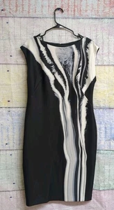 Vestido vaquero estampado Donna Karan para mujer talla 12 EE. UU. - Imagen 1 de 2