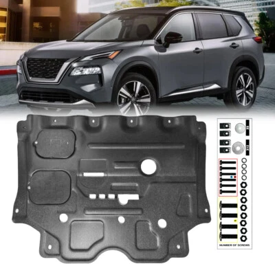 New Fit Black For 2022-2023 Nissan Rogue Engine Splash Shield Chassis Guards - Image 1 of 4